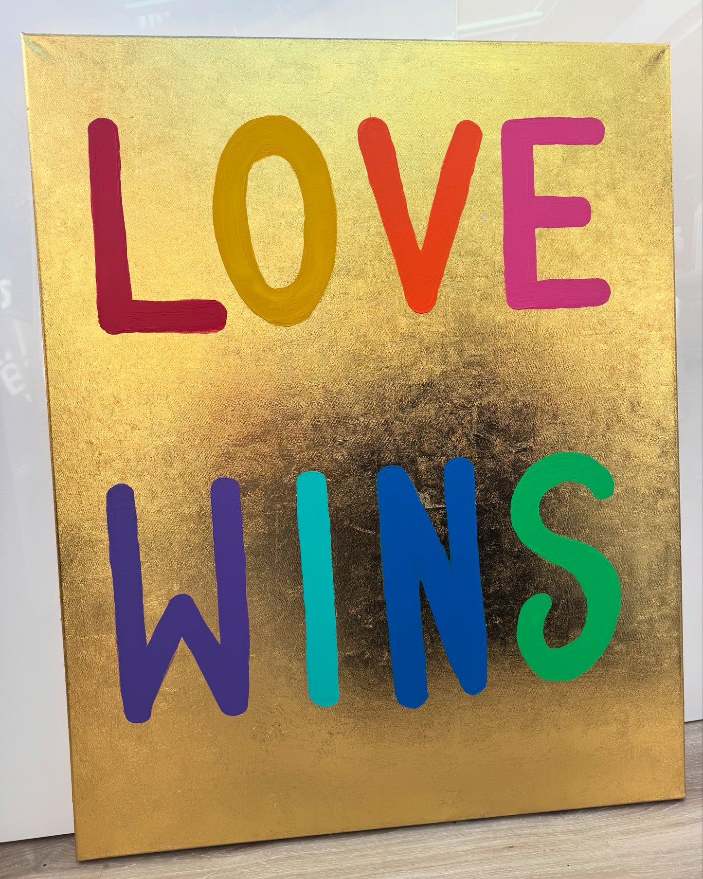 Personalised Foil Metallic Quote Canvas