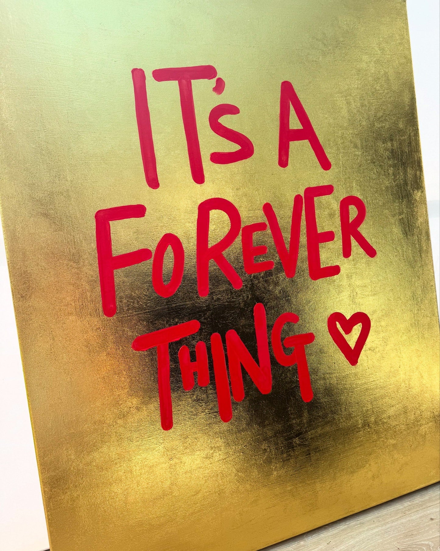 Personalised Foil Metallic Quote Canvas