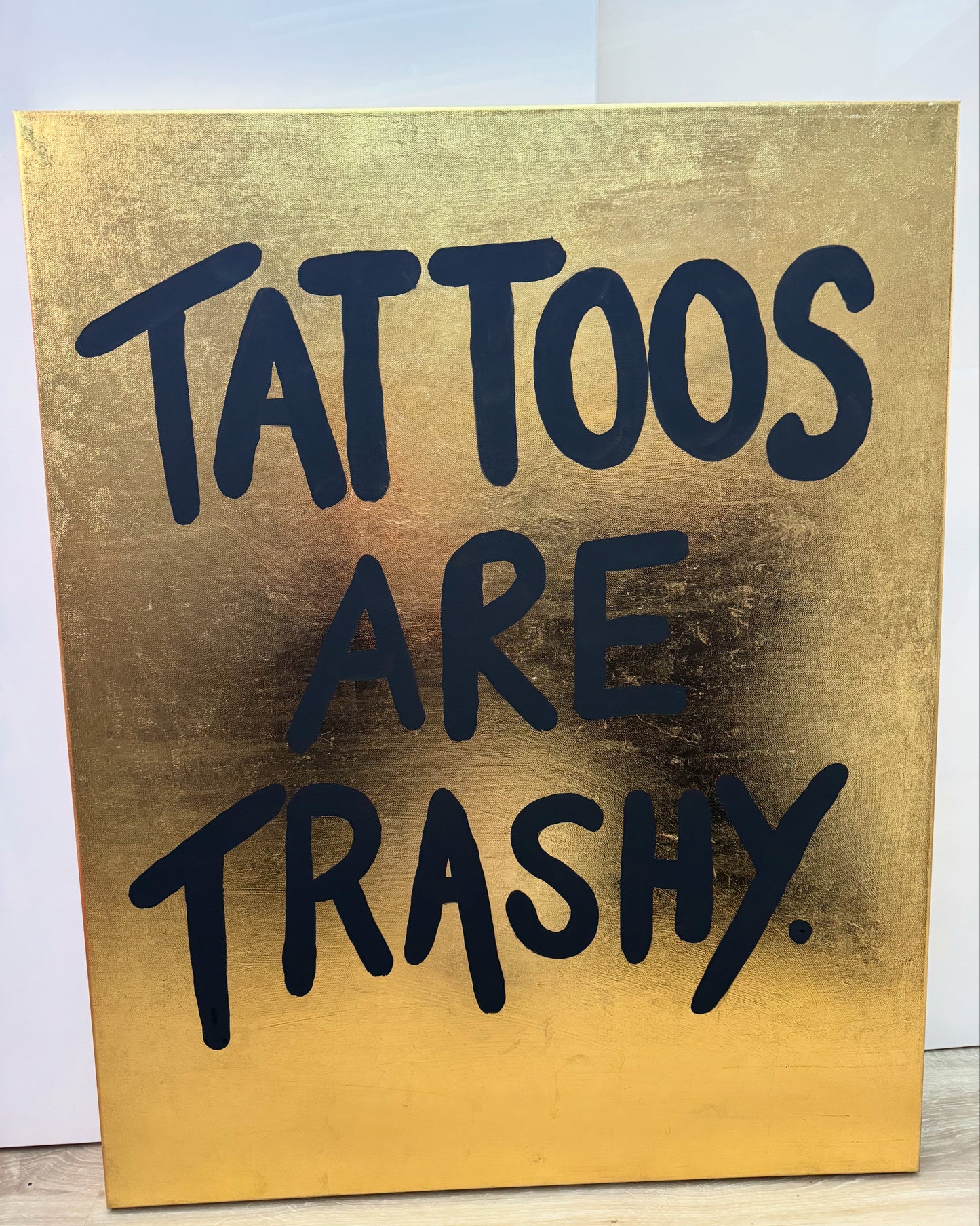 Personalised Foil Metallic Quote Canvas